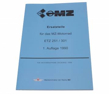 Książka Katalog Części Spis Motocykla MZ ETZ 251 Po Niemiecku IFA FEZ 1990