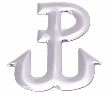 Emblemat Naklejka Polska Walcząca Aluminium PW