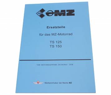 Książka Katalog Części Motocykla MZ TS 125 150 Po Niemiecku IFA FEZ DE
