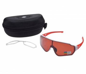 Okulary Rowerowe Polaryzacyjne Pomarańczowe UV400