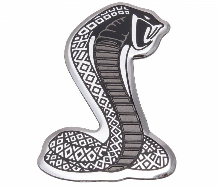 Emblemat Naklejka Aluminiowa Metalowa Kobra Wąż 