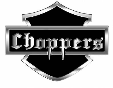 NAKLEJKA EMBLEMAT NA MOTOCYKL AUTO CHOPPERS CHROM